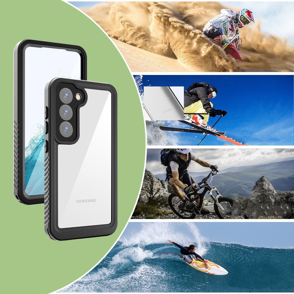 Samsung Galaxy S23 5G Wasserfeste Outdoor Schutz Hülle (IP68) – Schwarz