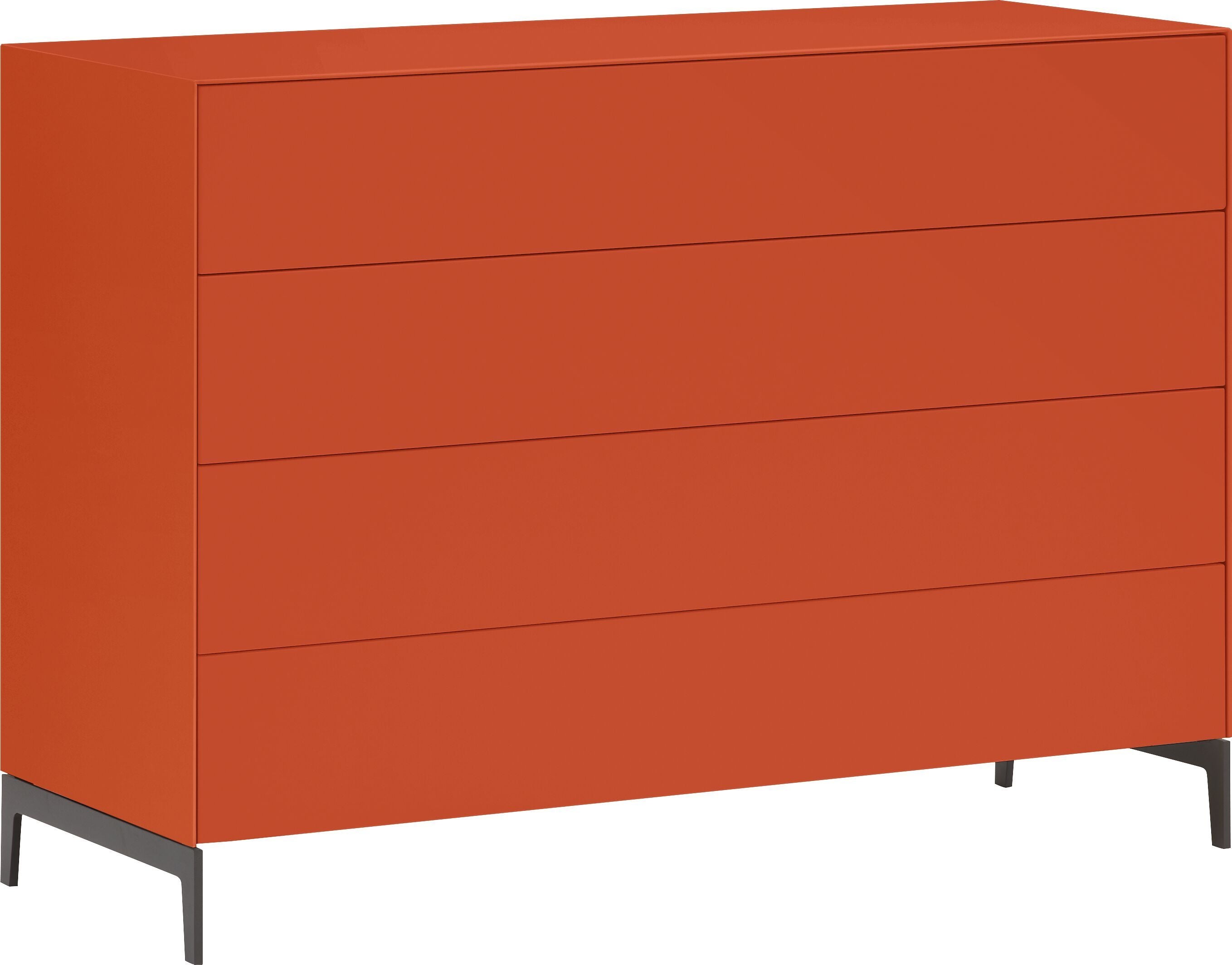 LUX Kommode - Orange / B: 120.0 cm x T: 46.0 cm x H: 86.5 cm