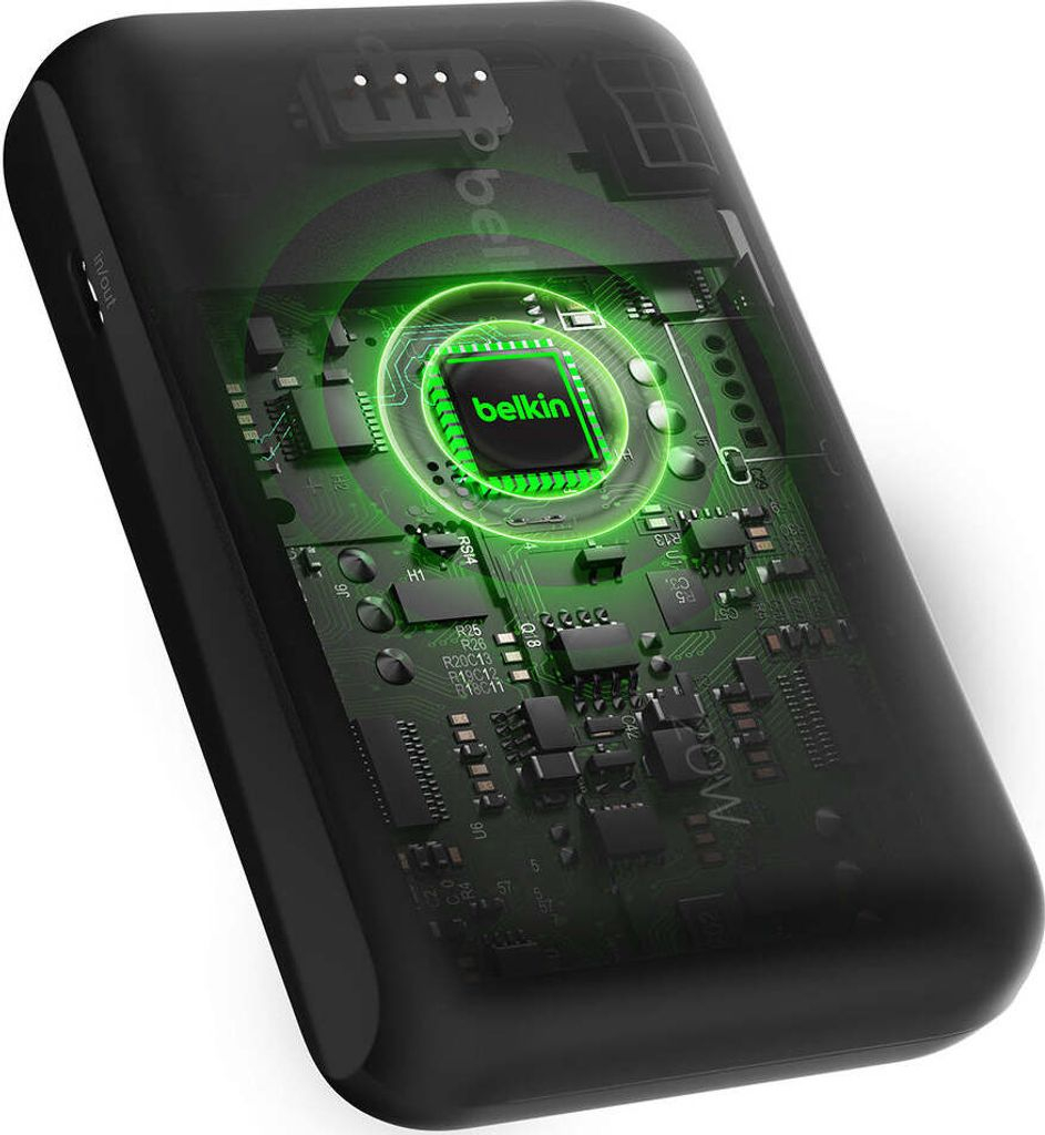 (20W) 10000mAh BoostCharge USB C Powerbank Ladegerät inkl. USB C Ladekabel mit LED Anzeige (BPB021HQBK) - Schwarz