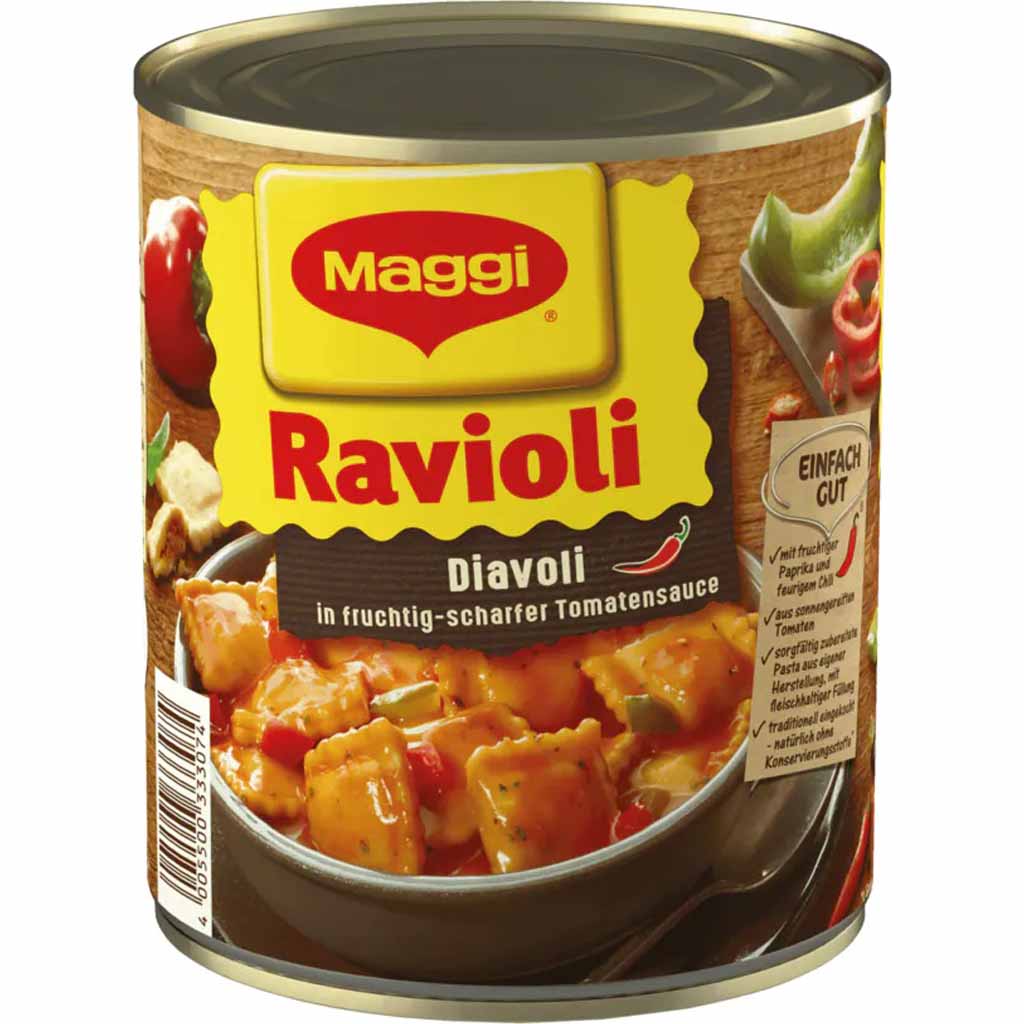 Maggi Ravioli Diavoli in scharfer Tomatensauce 800g MHD:30.4.27