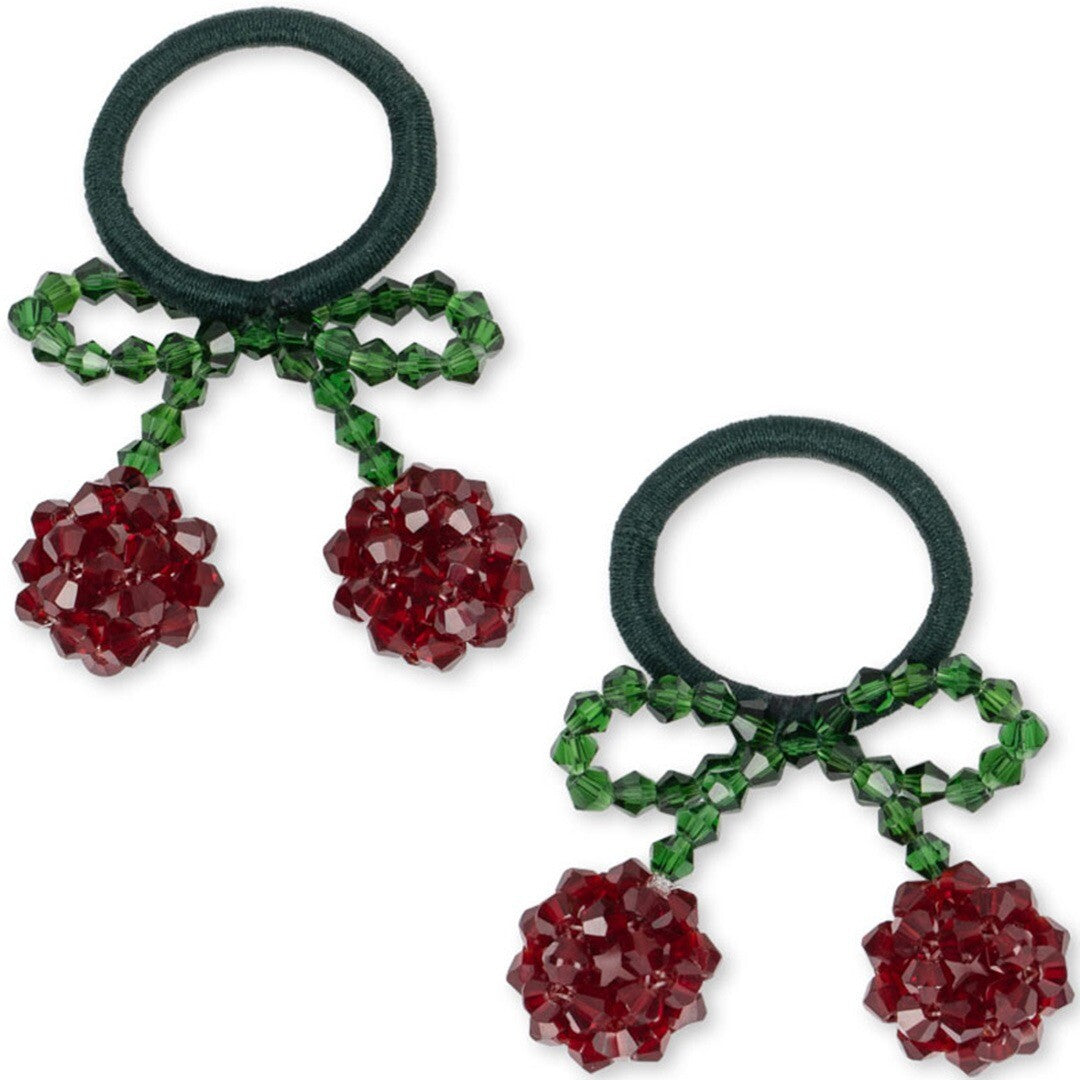 Konges sløjd haarelastiekjes cherry bow - 2st