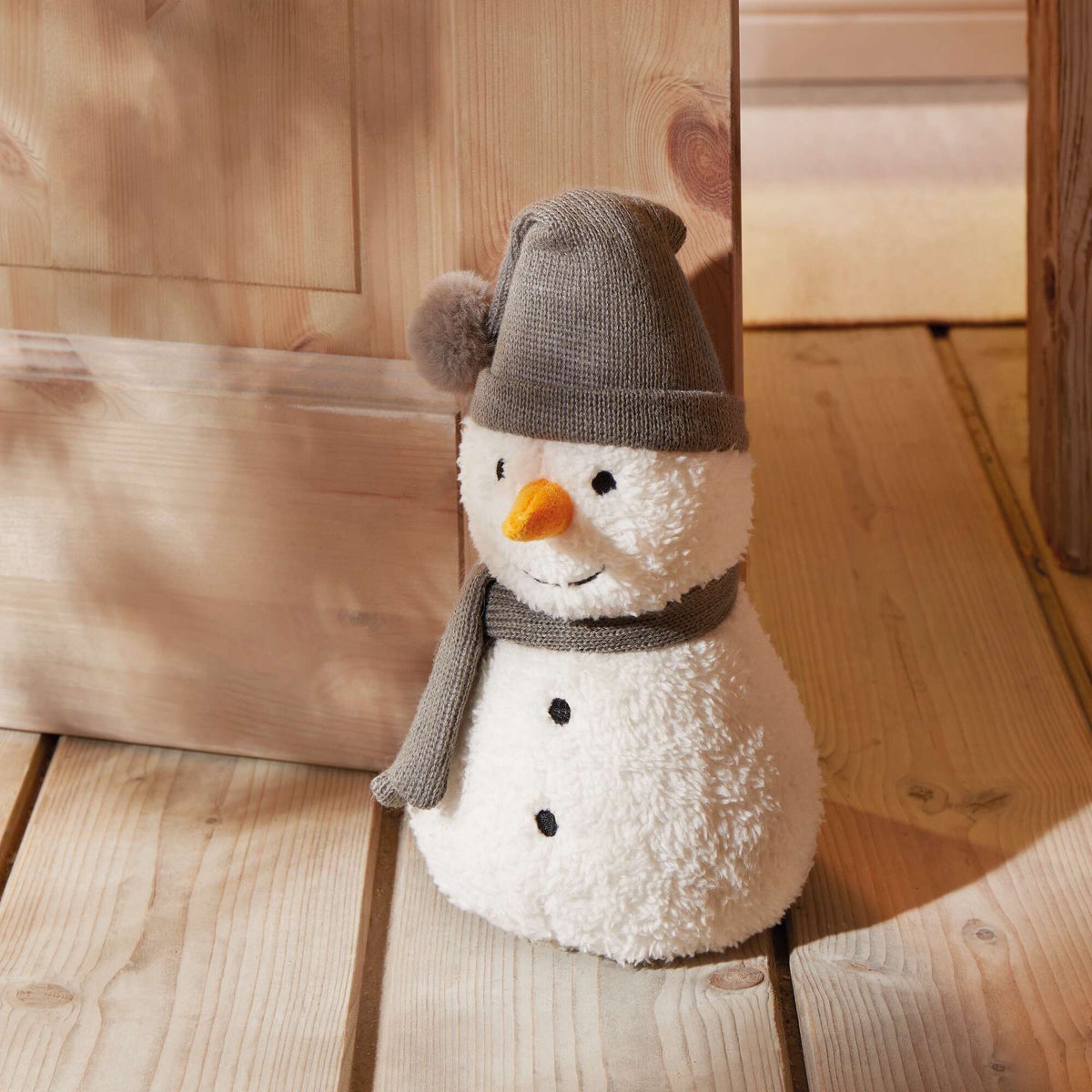 FRANK FLECHTWAREN | Deurstopper Frosty, 14 x 12 x 25 cm, POLYESTER, ZAND