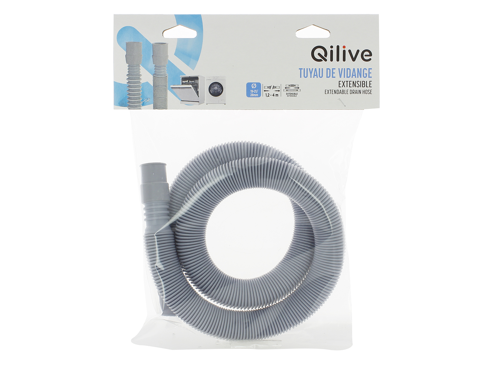 TUBO ESCOAMENTO QILIVE UNIVERSAL EXTENSÍVEL 4M