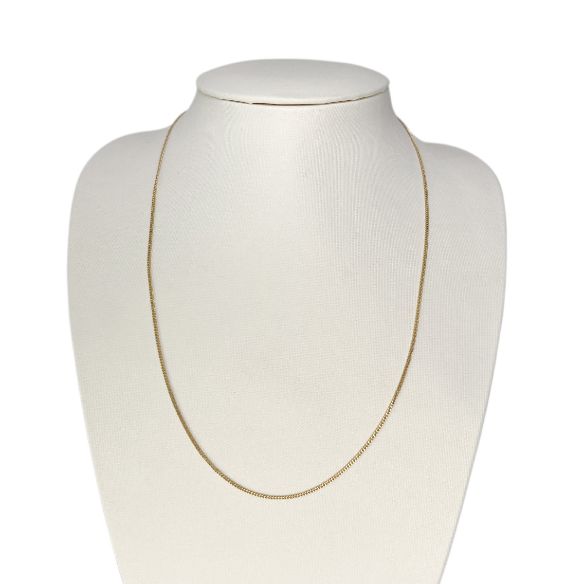 Collier d'occasion maille gourmette or 750 jaune 55 cm