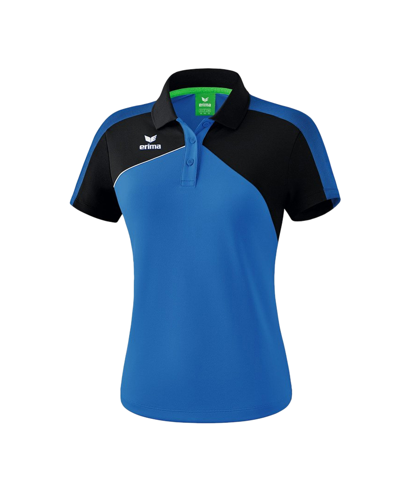 Erima Premium One 2.0 Poloshirt Damen Blau Schwarz