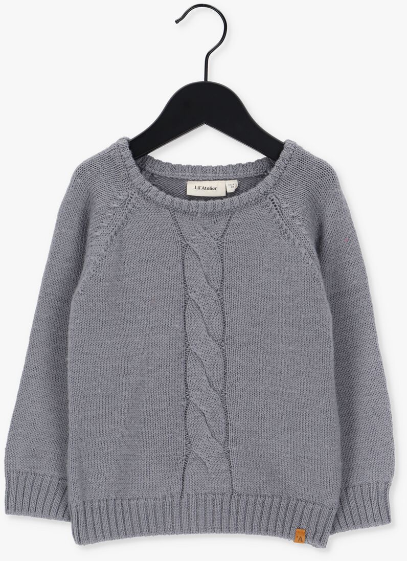 LIL\\' ATELIER grijze lil' atelier trui nmmleroger ls knit