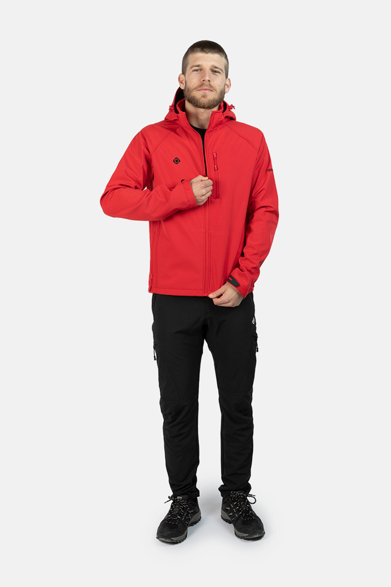 Jaqueta corta-vento softshell Haiti - Vermelha