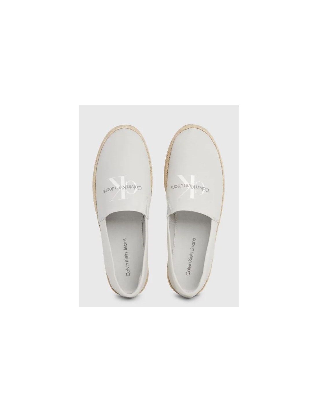 calvin klein Espadrille Slipon ML Blanc Toile