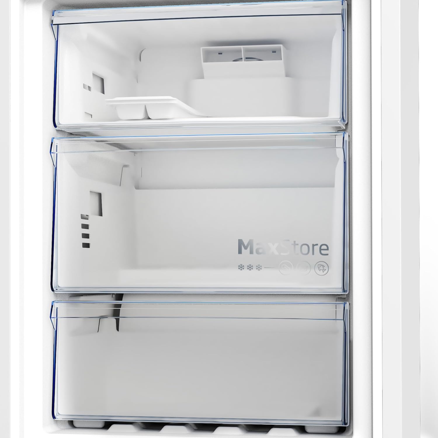 Beko B5RCNA365HG freistehende Kühl-/Gefrierkombination, 316 l Gesamt, 210 l Kühlen, 106 l Gefrieren, NoFrost, AeroFlow, HarvestFresh, Urlaubsmodus, 3 Gefrierschubladen, Manhattan Gray