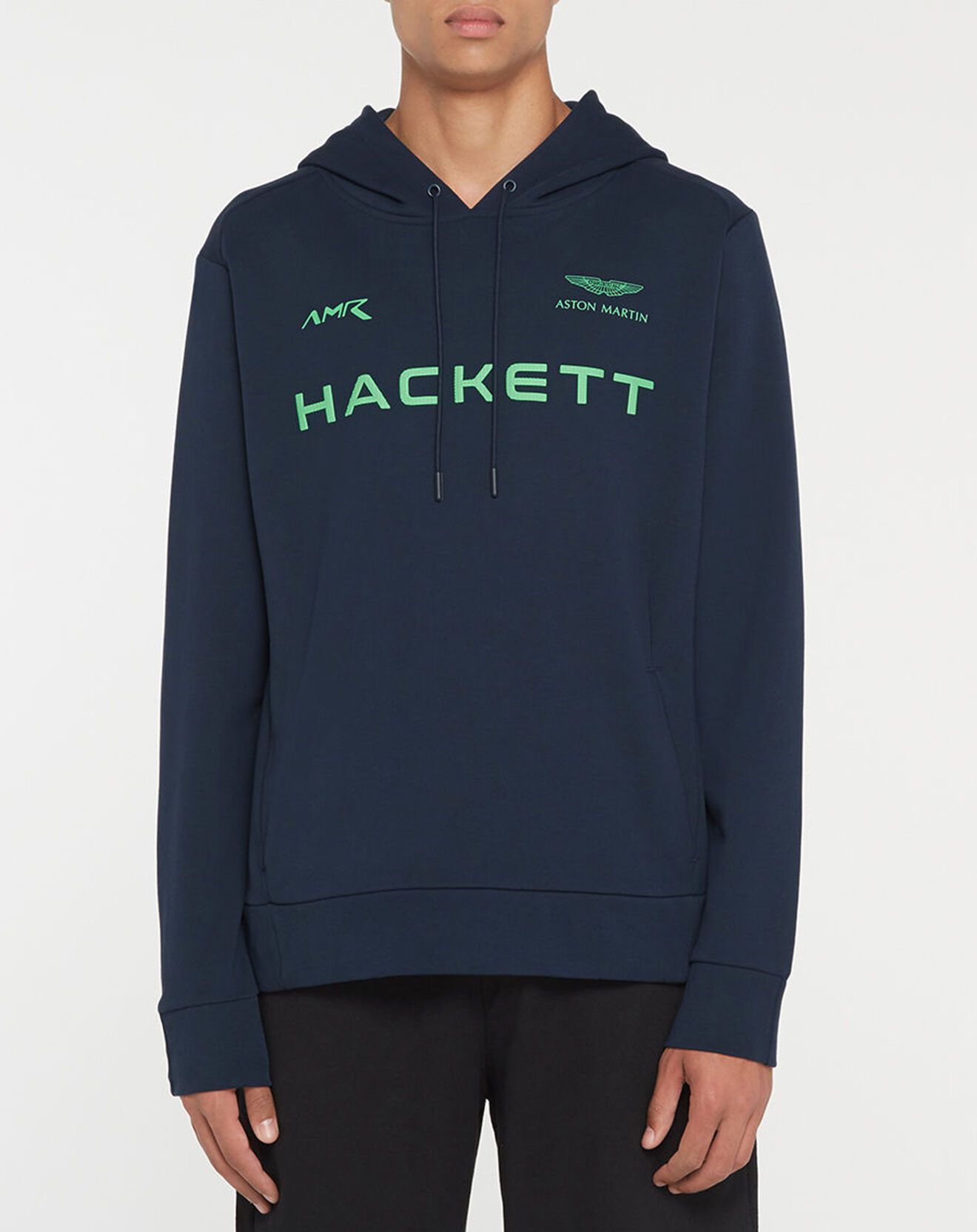 Hackett London Sweat à capuche Aston Martin Racing bleu marine/vert