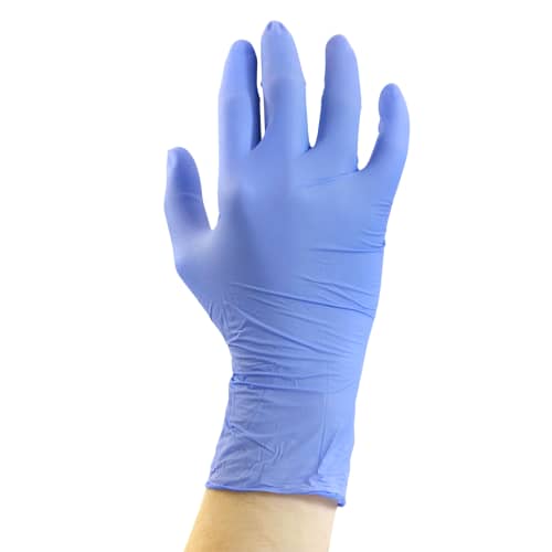 Gant à usage unique nitrile PROP Ecofeeds Dispo-pak bleu lavande non-poudré