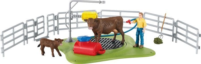 Schleich® 42529 Farm World – Kuh Waschstation