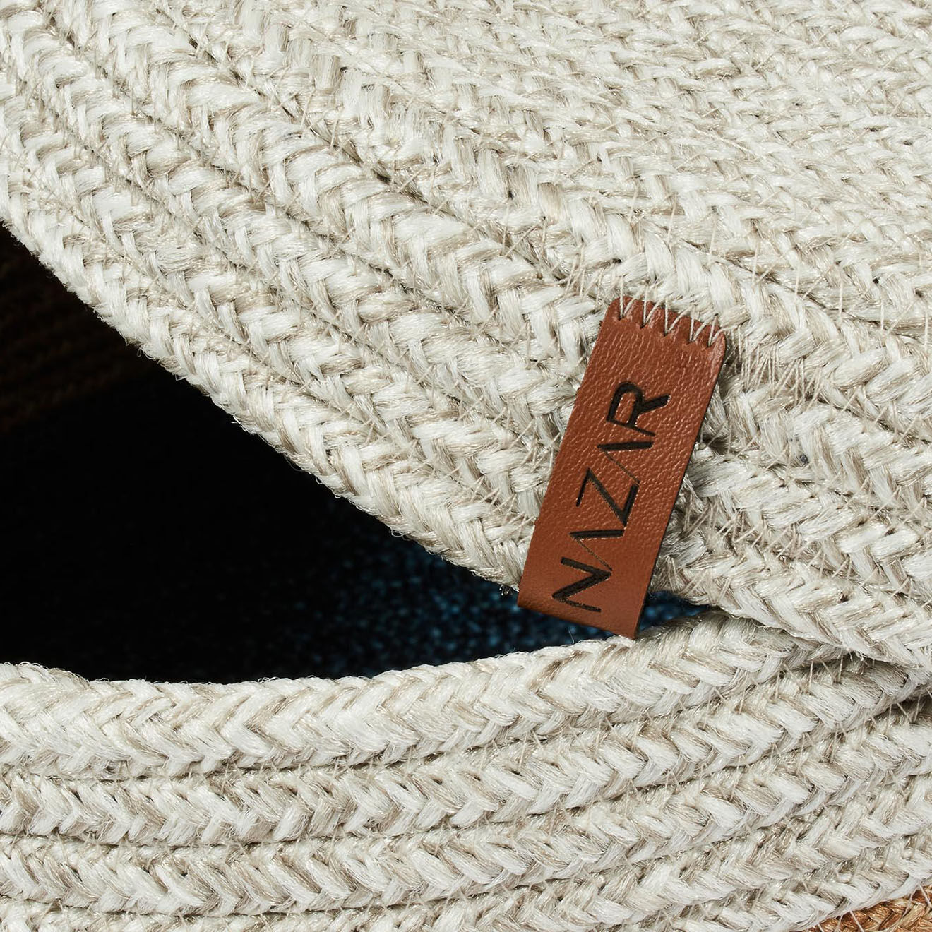 Nazar Rugs Panier CALI 4202 fait main gris - 23x12 cm