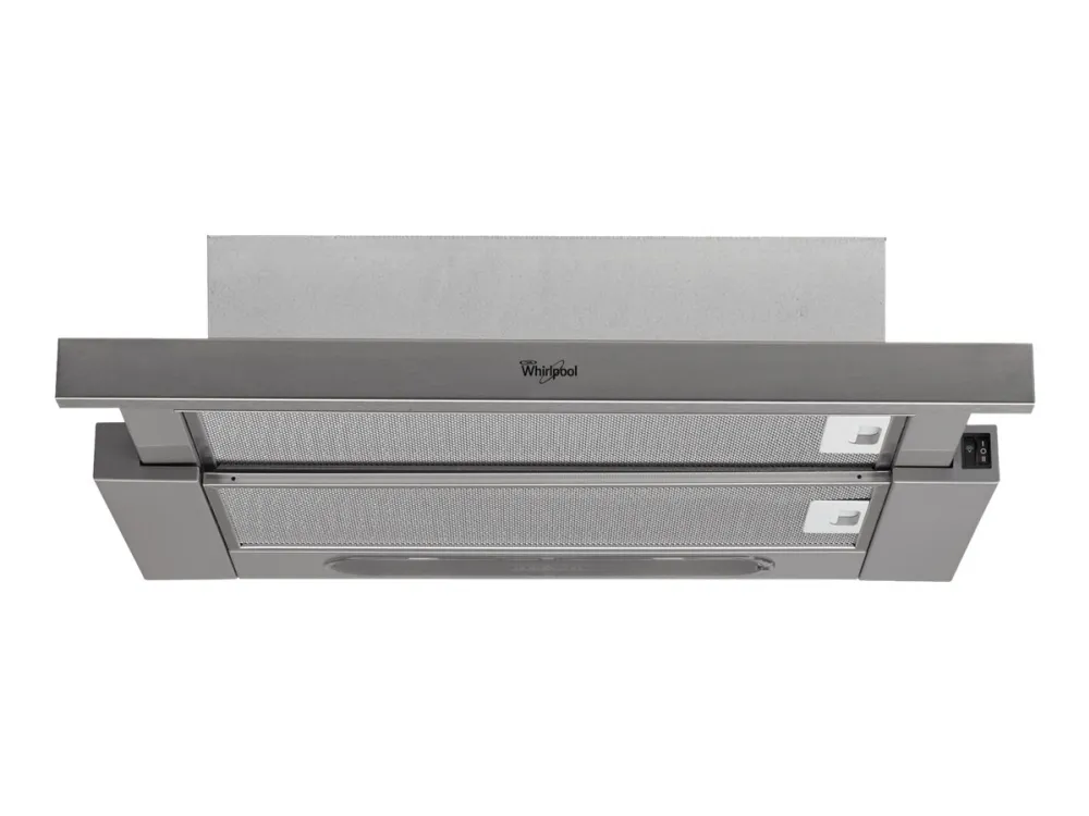 Whirlpool AKR 5390 IX - Hætte - teleskopisk - bredde: 59.8 cm - dybde: 30 cm - udtrækning og recirkulation (-) - med intern motor - inox