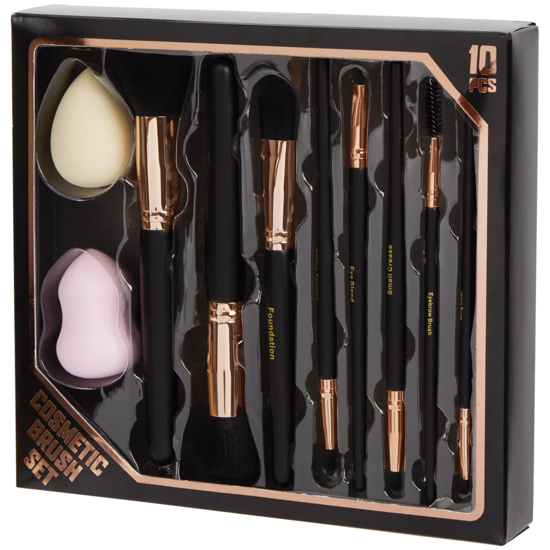 Make-up borstelset 10-delig