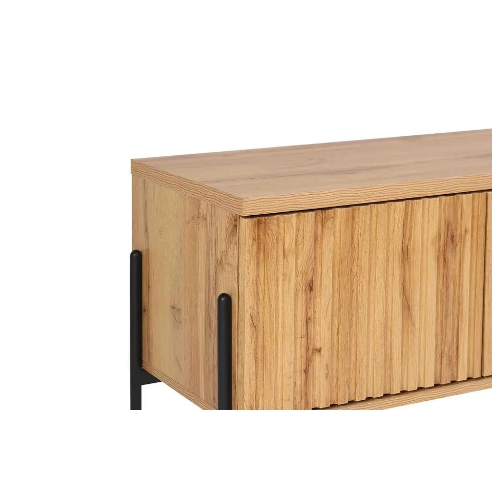 Charlie - Laag dressoir 3-deurs in eiken look