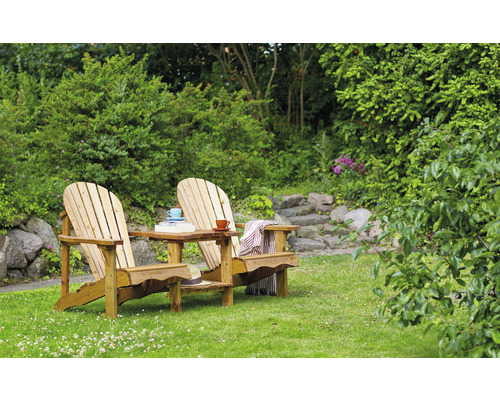 Ligstoel tuinstoel 175 x 92 x 92 cm bruin hout