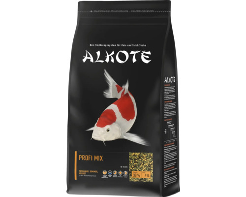 ALKOTE Profi Mix 3 mm 1 kg vijvervoer, een energierijker hoofdvoer voor koi, pellets speciaal voor gebruik na de winterrust of in de herfst