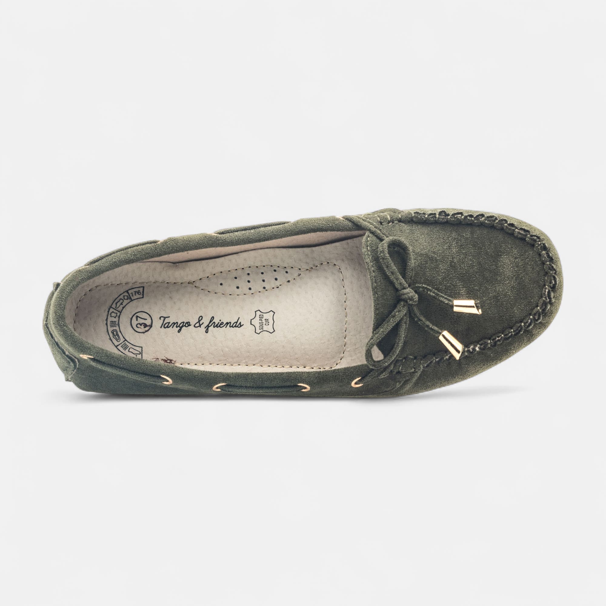 Mocassins Femme kaki