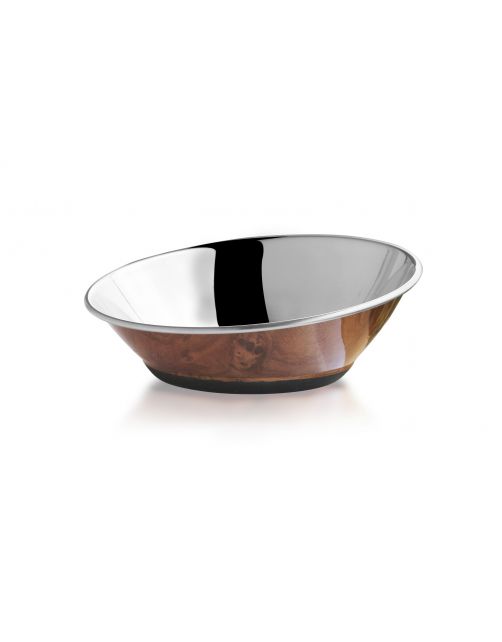Adori Rvs Voerbak Non-Slip S Bruin - Kattenvoerbak