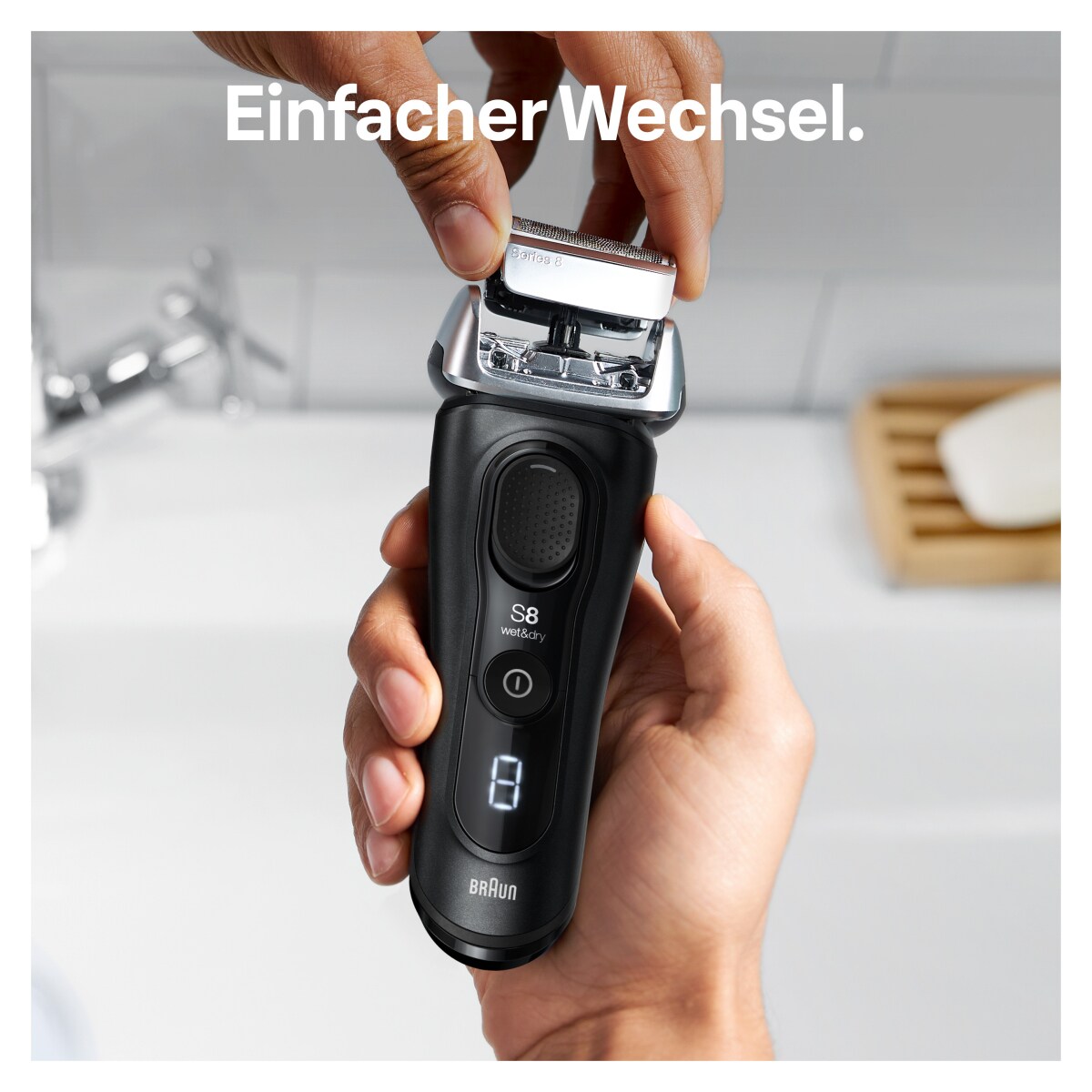 Braun Kombipack 83M Silver, Scherfolie + Schermesser