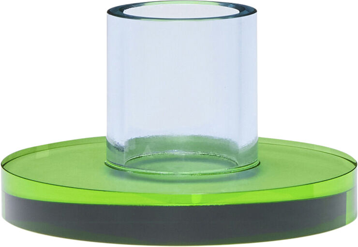 Hübsch Astra Lysestage Small Blå/Grøn Blue,green