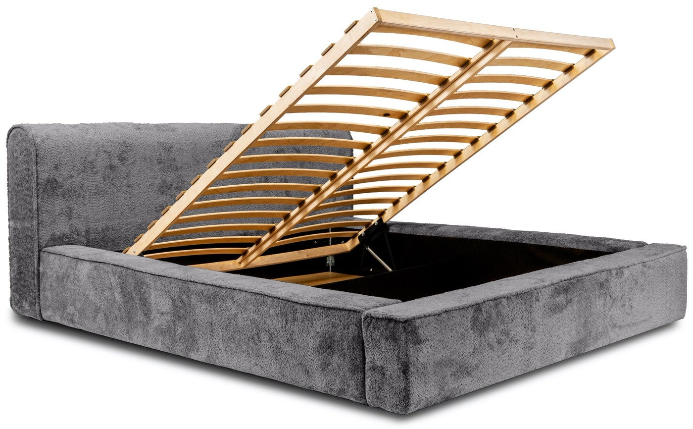 Trae Mobler Fatima 160 x 200 cm Gestoffeerd Bed Tingrijs