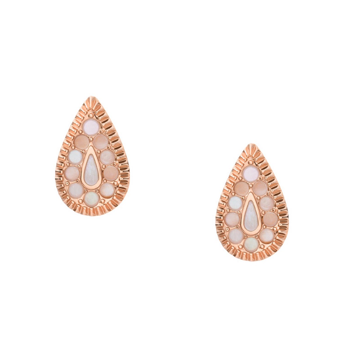 Clous d'oreilles Fossil Mosaic Teardrop