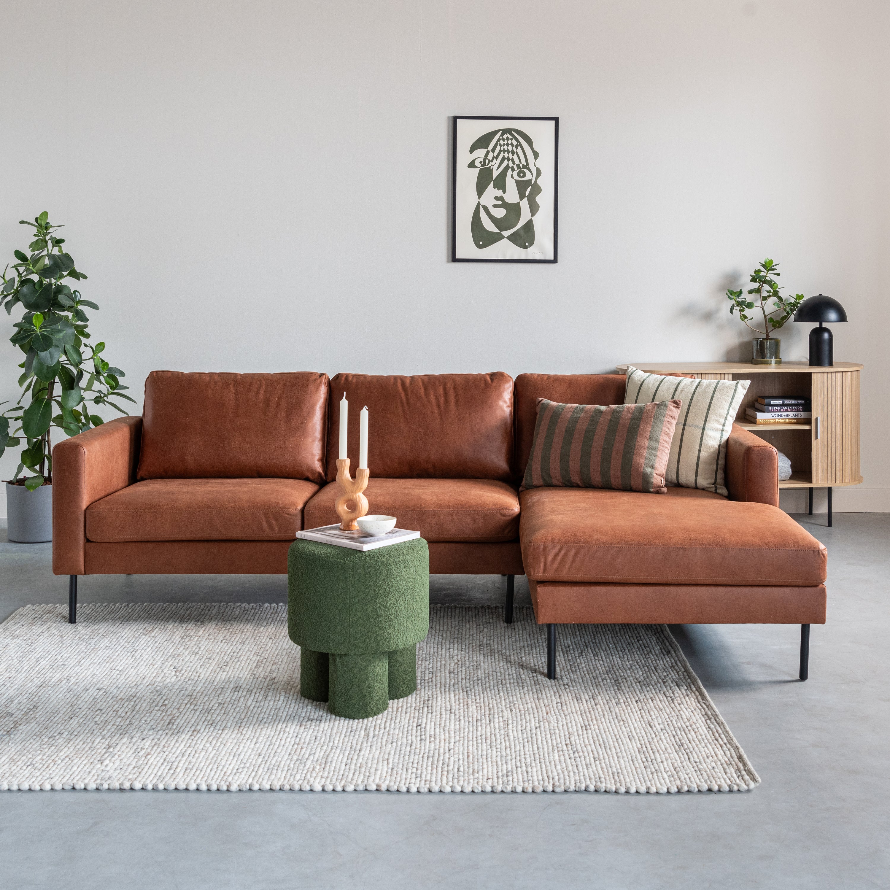 by fonQ Dots Wollen Vloerkleed 160 x 230 cm  - Kiezel