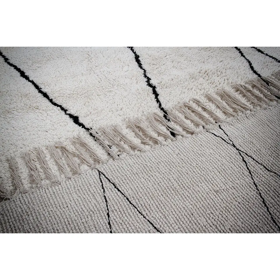 Dutch Lifestyle - Katoen - Vloerkleed - 230x160cm - Wit