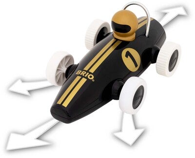 BRIO 30443 Racerbil, Svart/Gull