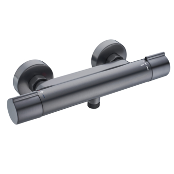 Atlantic thermostatische douchekraan Colin gun metal 15 cm