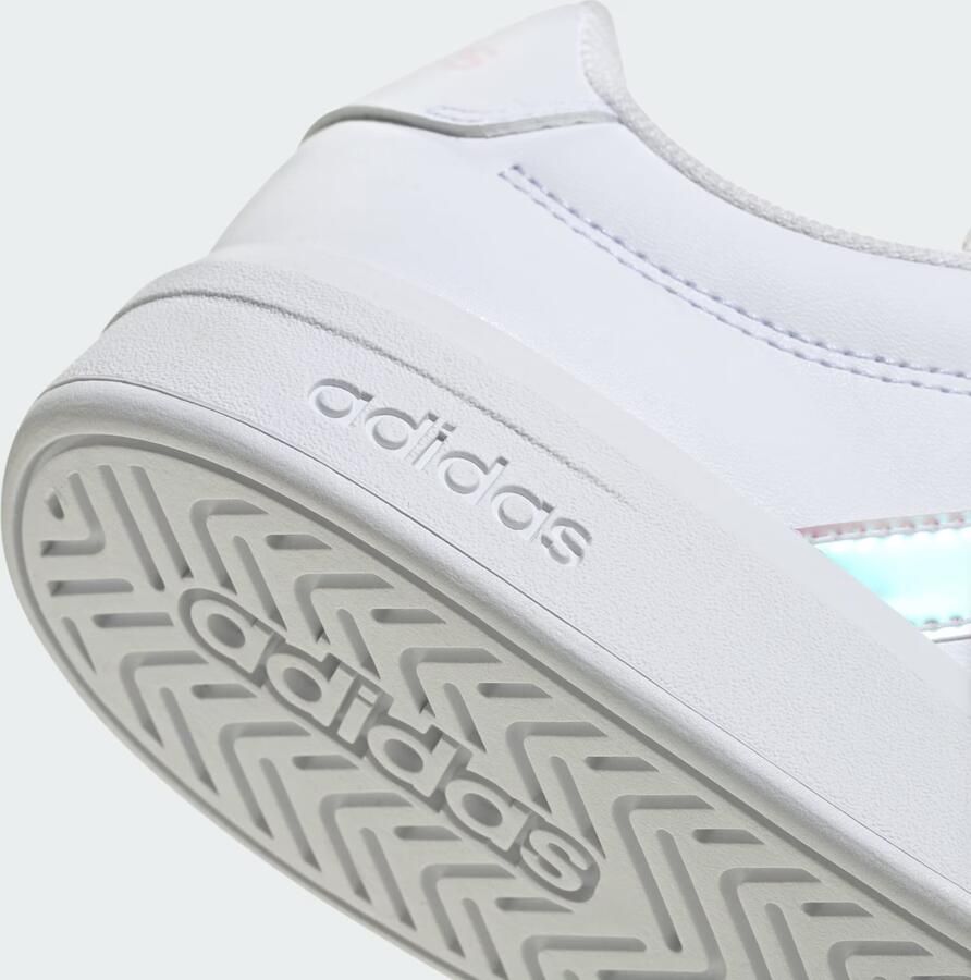 Adidas Grand Court 3.0 Kindersneakers Wit 2 3 Mesh Synthetisch