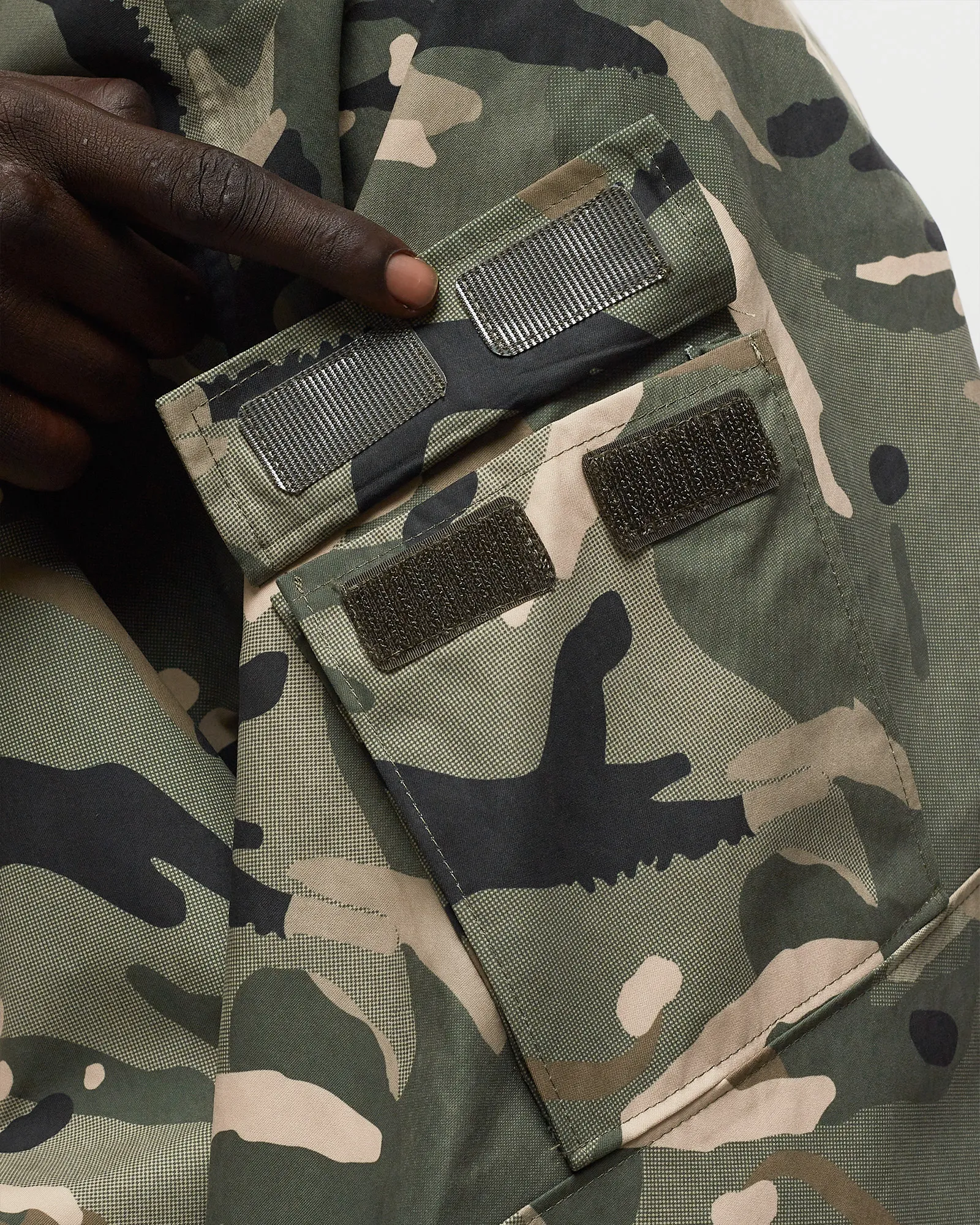 PATTA SPRAY CAMO NYLON TACTICAL PARKA