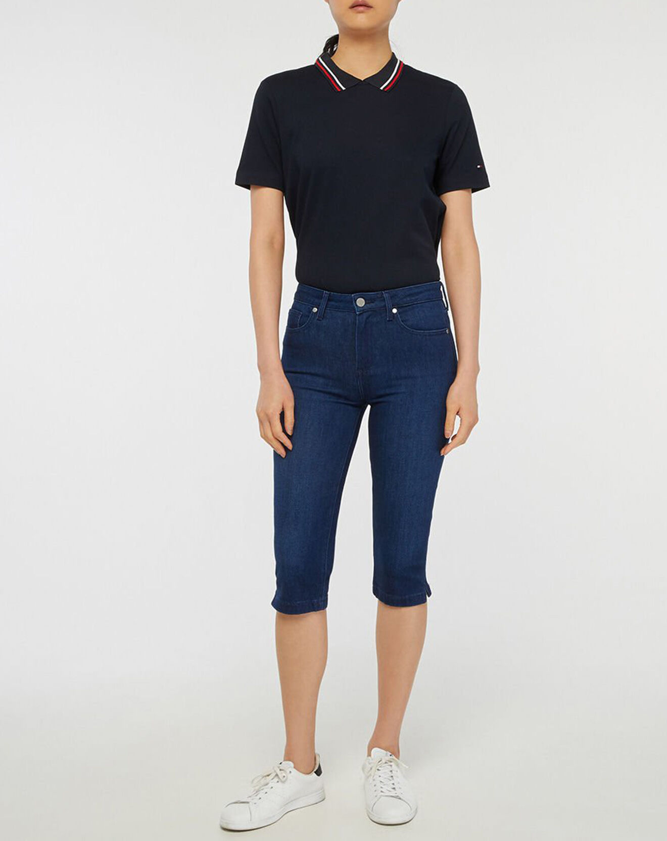 Tommy Hilfiger Pantacourt Denim bleu foncé