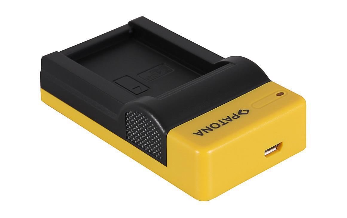 Ladegerät Slim Micro-USB zu Canon LP-E12 EOS MLadegerät mit Micro-USB-Anschluss zum Canon LP-E12 Akku
