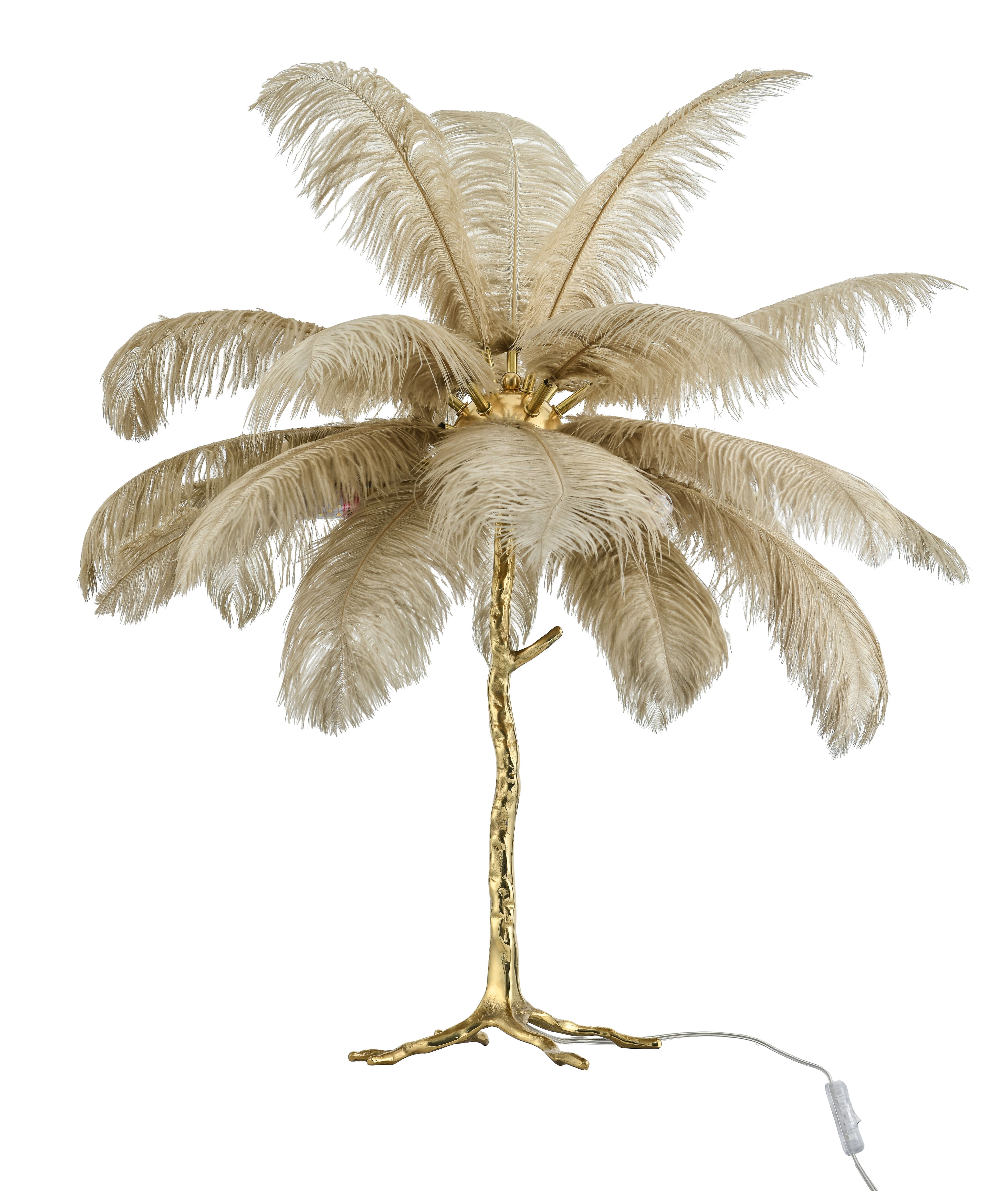 Vloerlamp Beige Struzzo ⌀94  x H80 cm