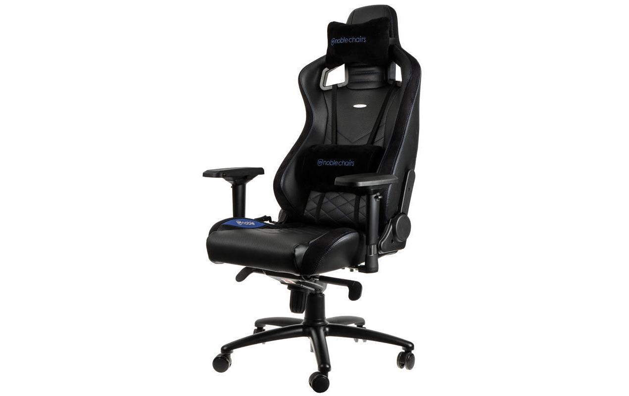 Gaming-Stuhl EPIC Schwarz/Blau<br>Besonders bequemer Computersessel, Mercedes-AMG Petronas Motorsport Edition