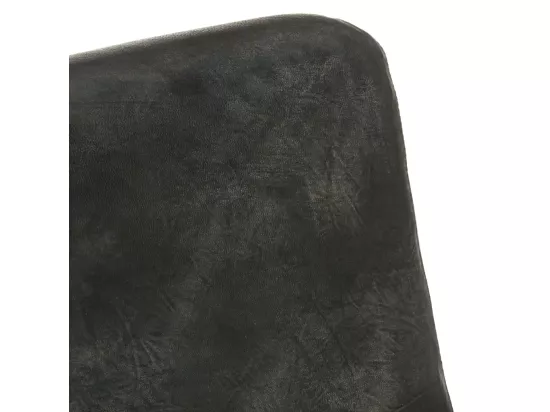 Fauteuil à 2 places Gris Cuir véritable