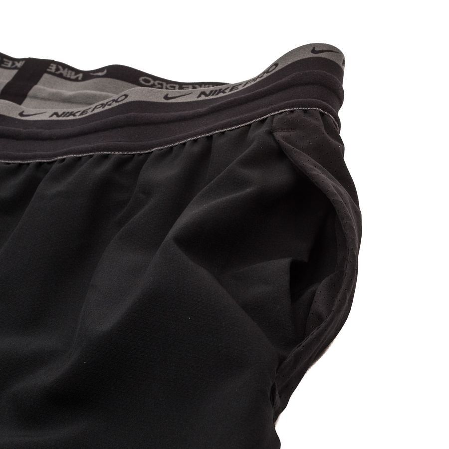 Nike Pro Short Running Dri-FIT Flex - Noir/Gris
