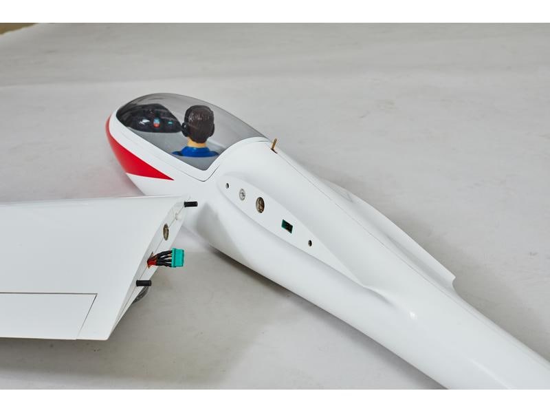 D-Power Segler ASW-17 3.5 m voll-GFK, ARF Vorbildgetreues Scale Segelflugmodell in voll-GFK-Bauweise