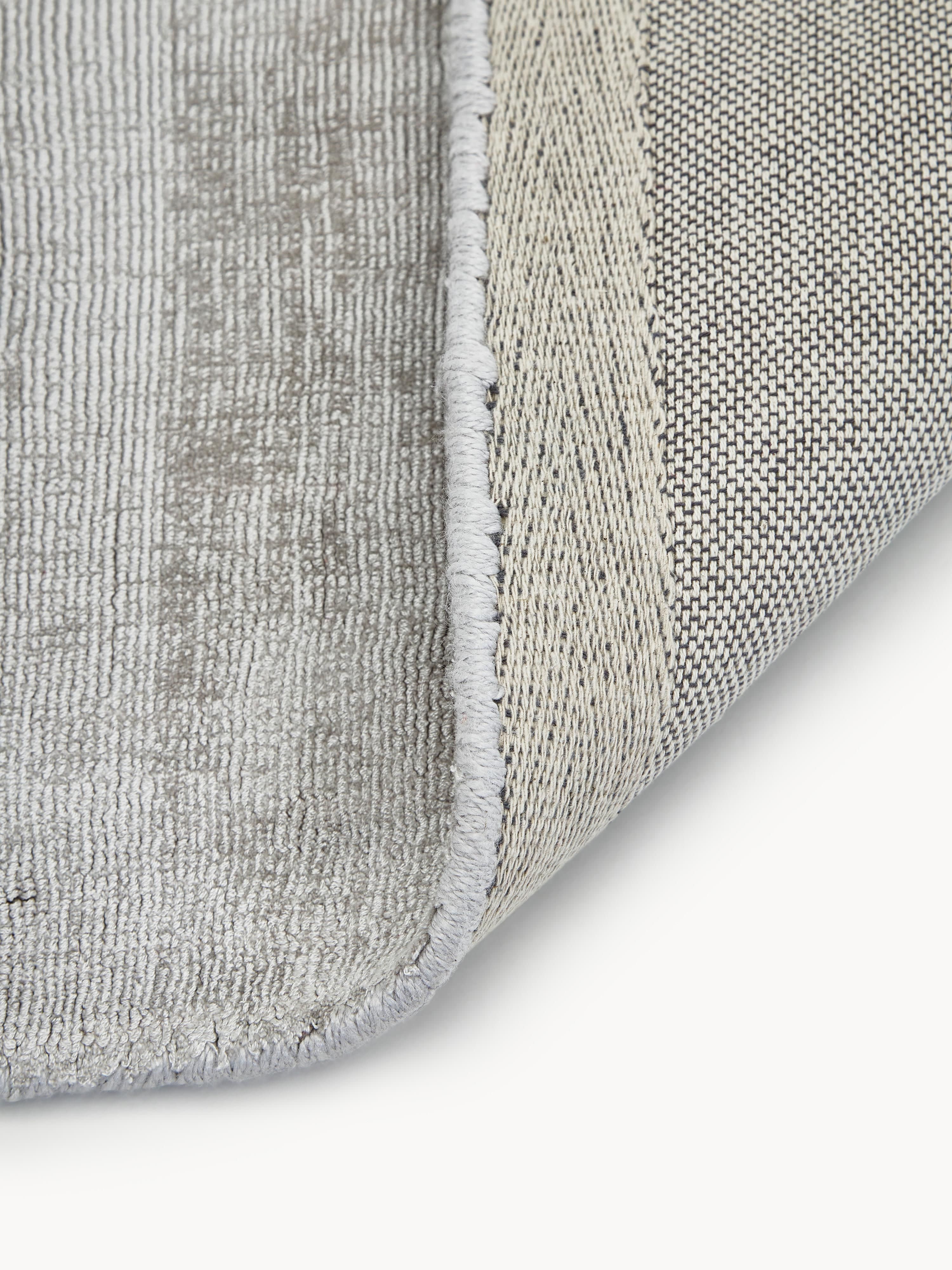 Handgeweven viscose vloerkleed Jane