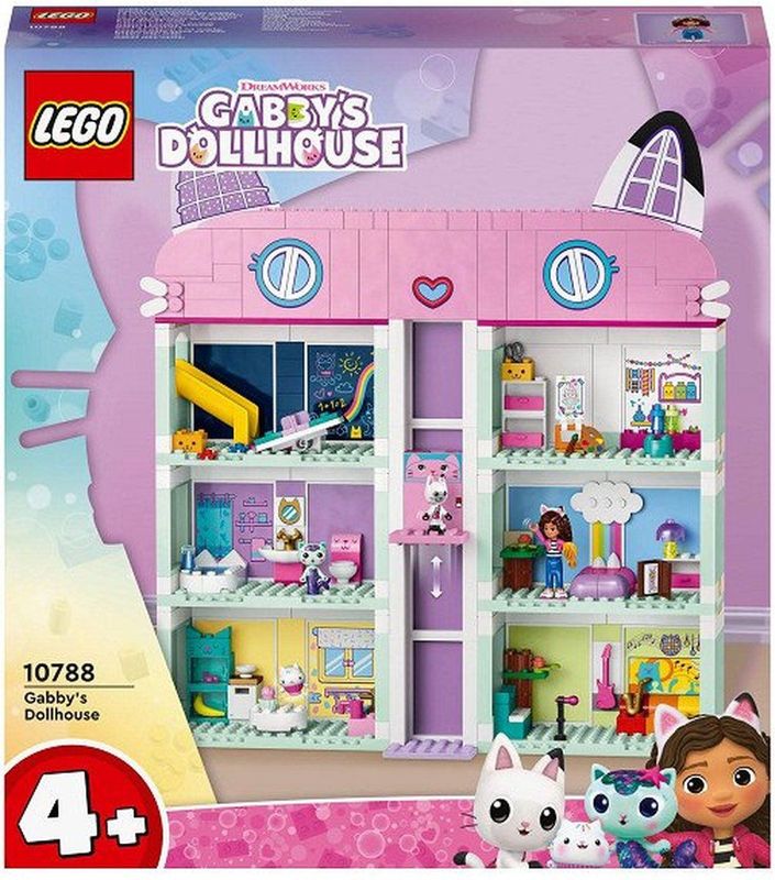 LEGO - Gabby's Poppenhuis - Speelgoed - Inclusief Gabby, Pandy Poek, Cakey en Meerminkat Figuren