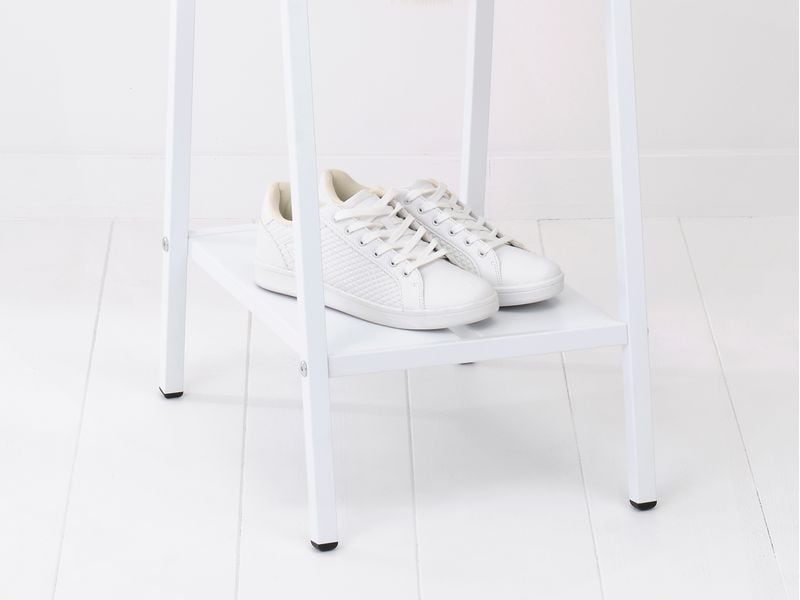 Brabantia Garderobenständer Compact Weiss Kleiderständer mit stabiler Bambusstange