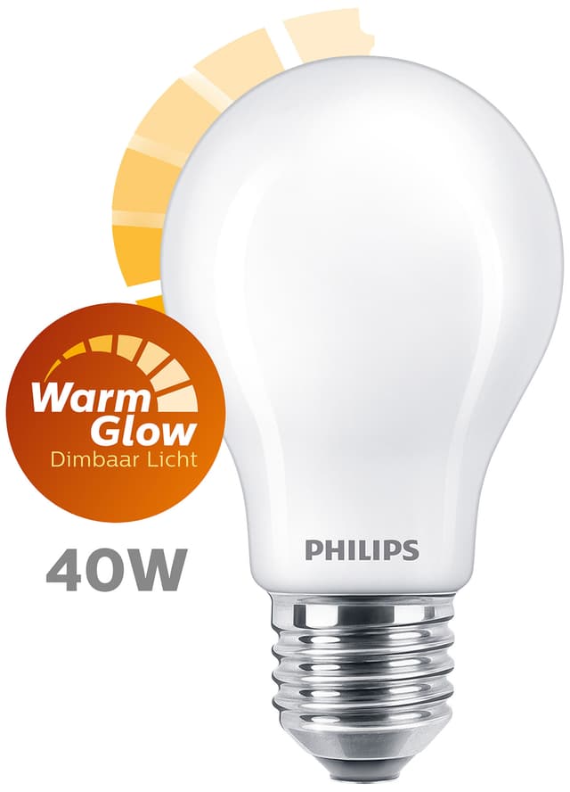 Philips Classic A60 FR LED-pære 3W E27 (gennemsigtig)