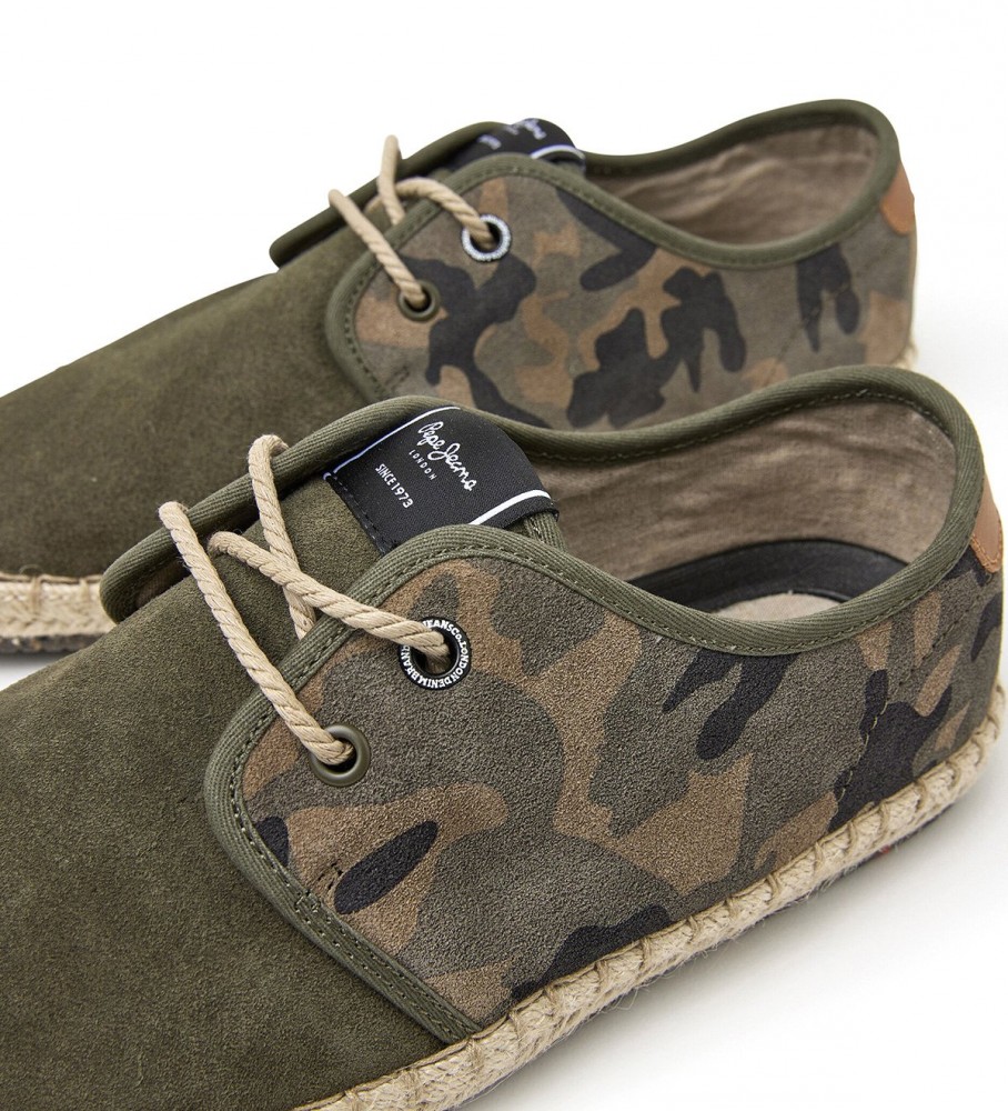 Tênis Pepe Jeans Blucher Tourist Classic de couro verde