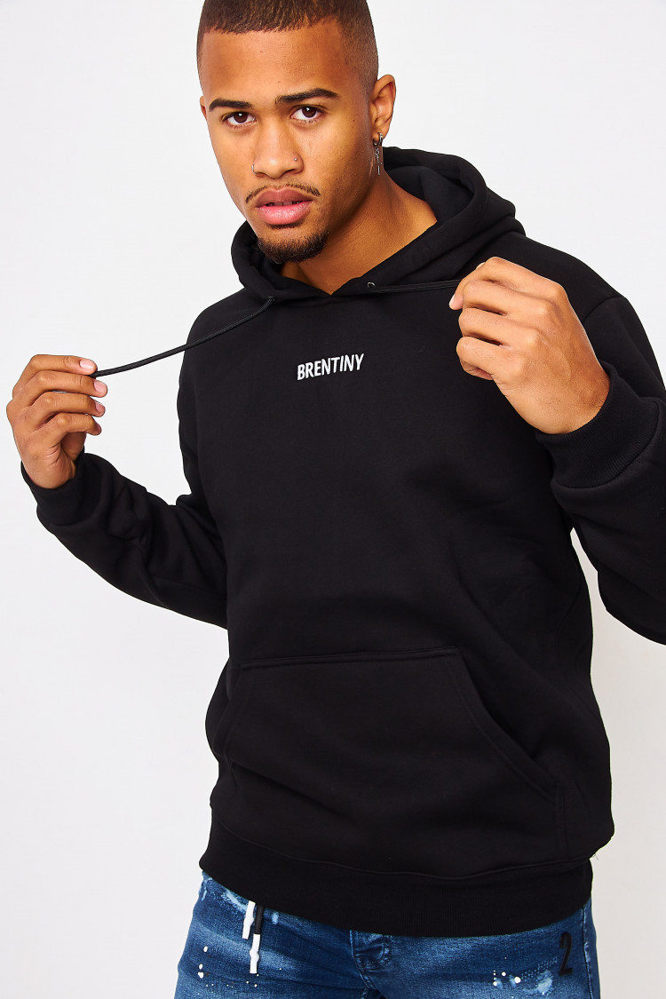 Sweat noir à capuche Brentiny