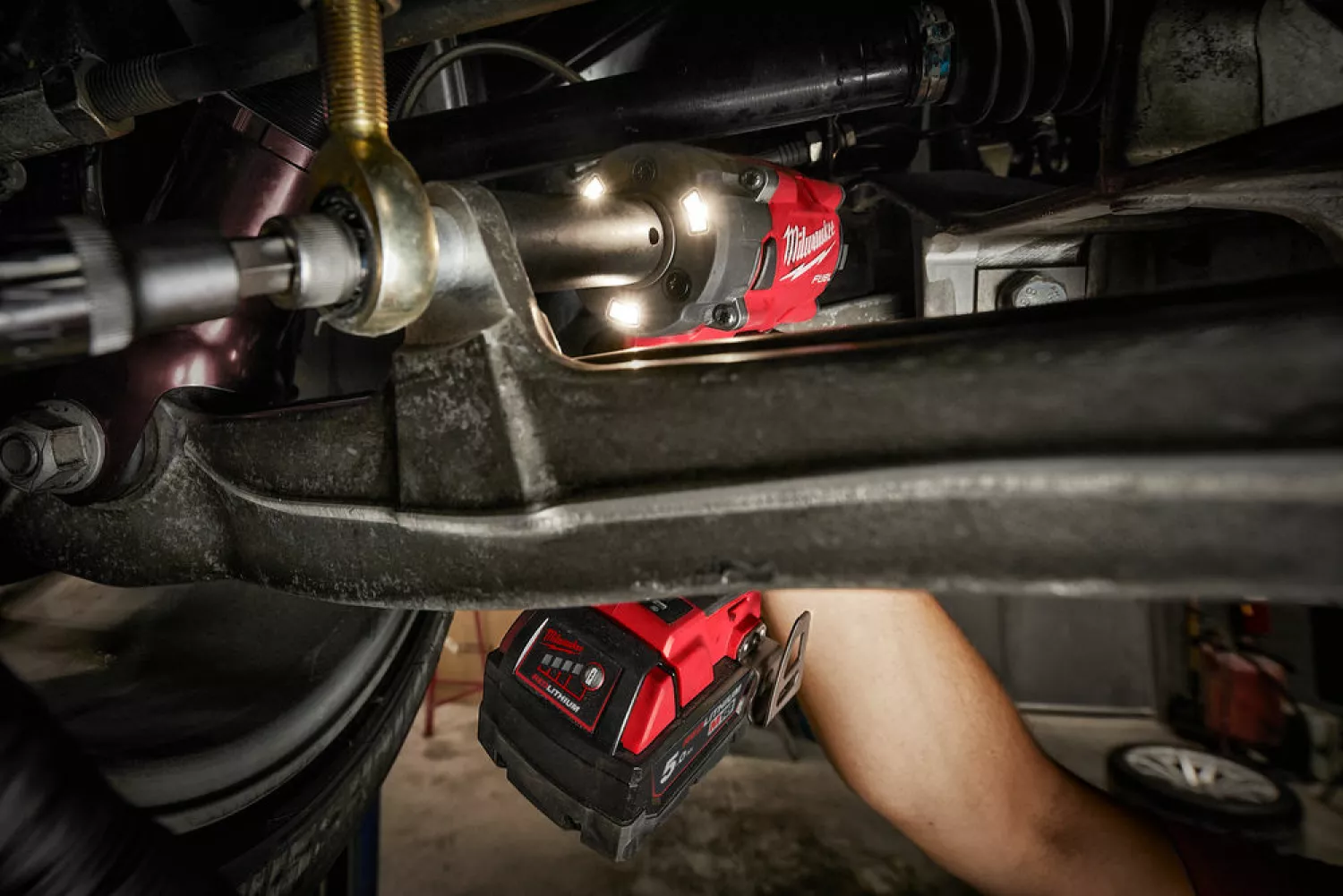 Milwaukee M18 FIW2F12-502X 18V Li-ion Accu slagmoersleutel set (2x 5.0Ah accu) in HD Box - 339Nm - 1/2''