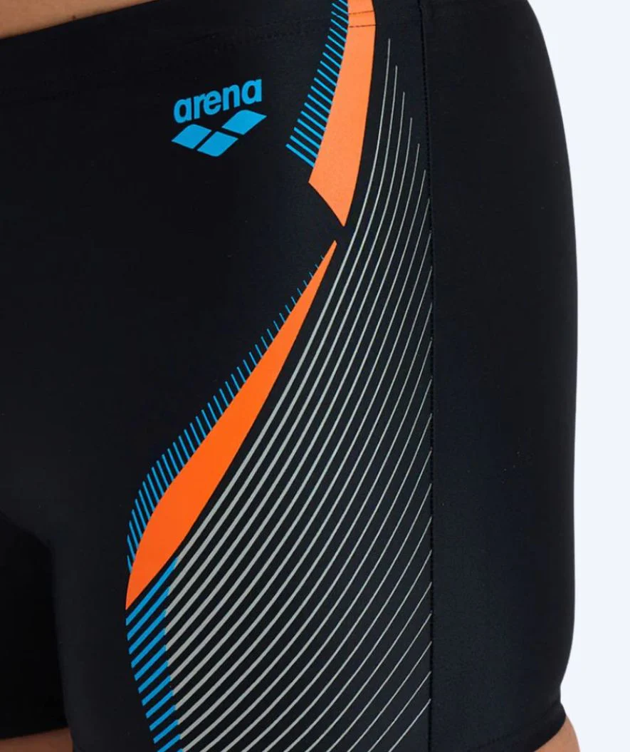 Arena trunks til mænd - Break - Sort/orange
