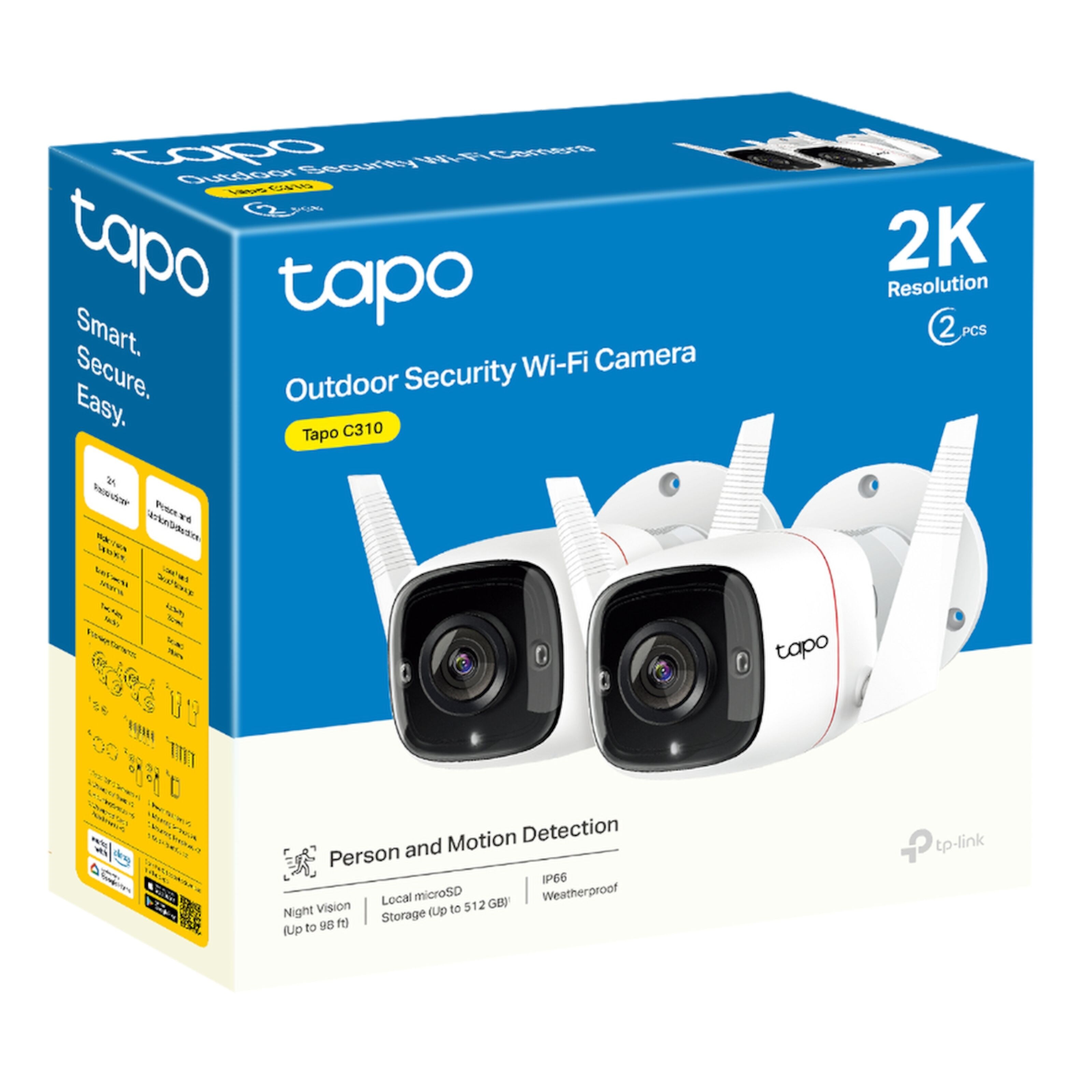 TP-link Tapo C310 Trådløst overvåkingskamera 2-pk.
